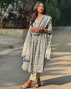 Akshar Designer Pure Cotton Printed Anarkali Kurti With Bottom Dupatta Wholesale Shop In Surat
